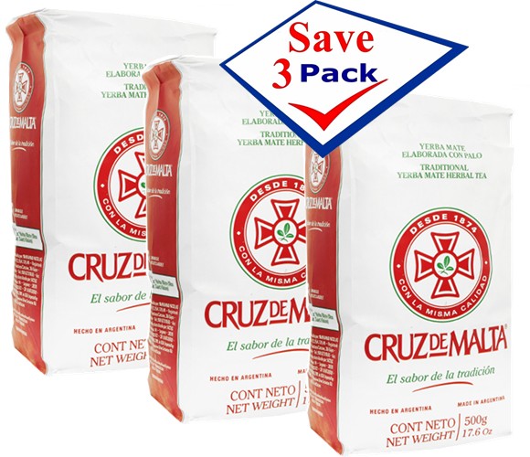Yerba Mate Herbal Tea, Cruz de Malta 17.6 oz